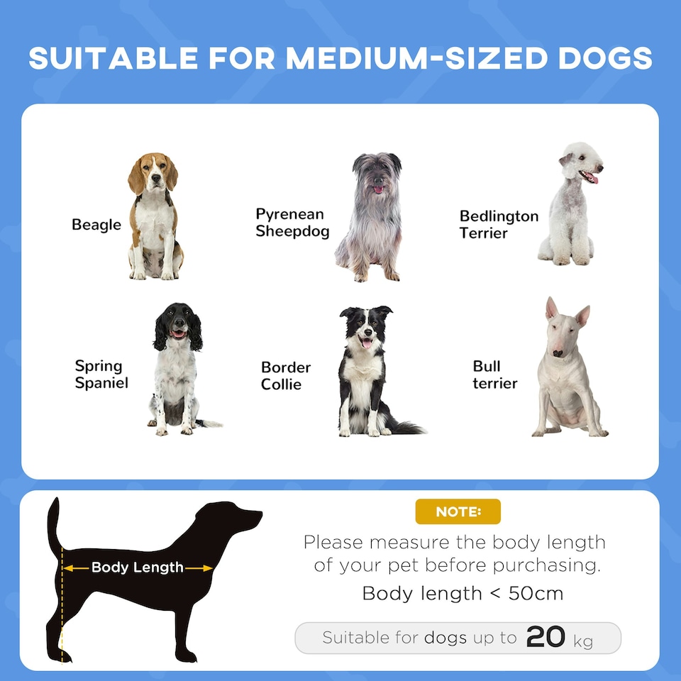 image 1 of PawHut 76cm Elevated Dog Bed Cooling Raised Pet Cot UV Protection Canopy Blue
