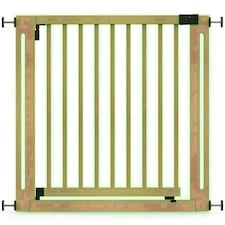 Safetots Wooden Elegance Gate, Natural, 95cm - 103cm, Pressure Fit Safety Gate, 73cm Extra Wide Doorway, Easy Installation
