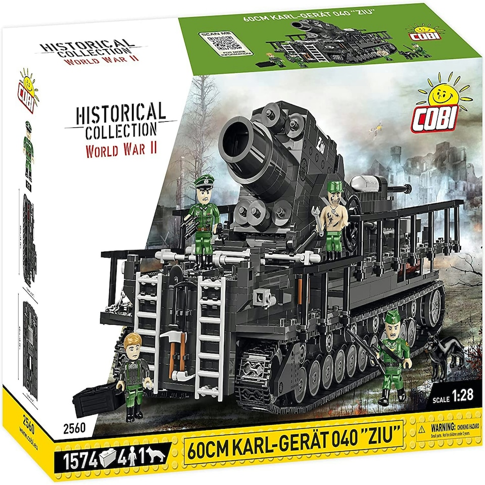 image 1 of COBI - World War II - 60CM KARL-GERAT 040 ZIU 1,574pcs