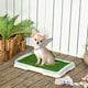 image 6 of PawHut Dog Toilet Indoor w/ Artificial Grass, Grid Panel, Tray, 46.5 x 34cm