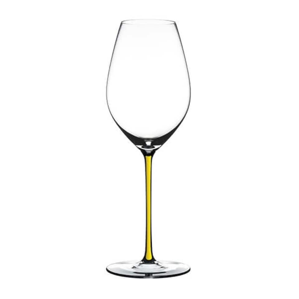 image 1 of Riedel Hand Made Fatto A Mano Champagne Wine Glass Yellow