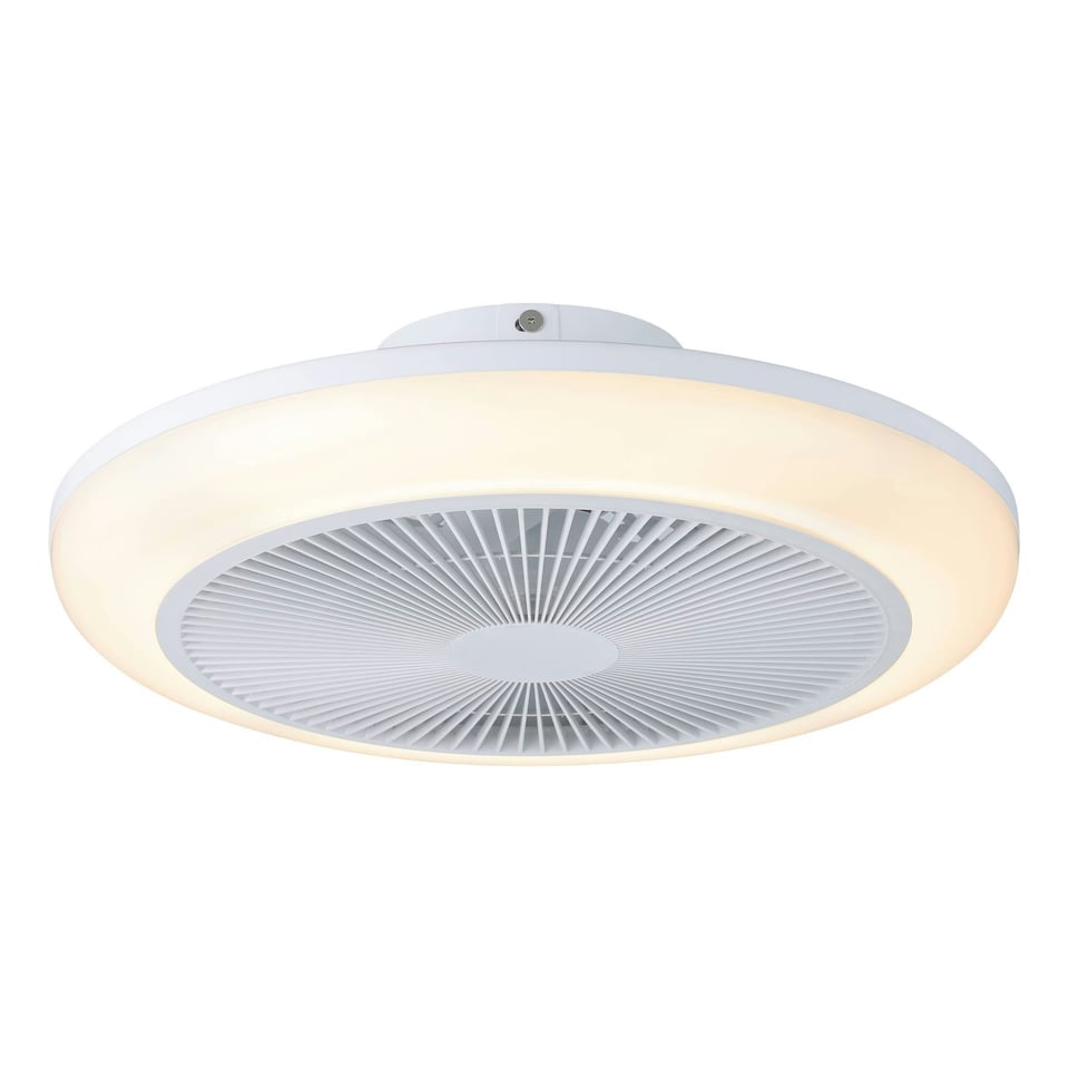 image 1 of EGLO Sayulita 1 Grey Plastic Ceiling Fan with LED