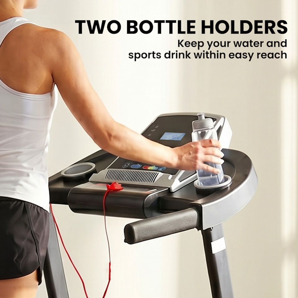 image 1 of HOMCOM Folding 12km/h Electric Treadmill Running Machine w/ Incline LED Display