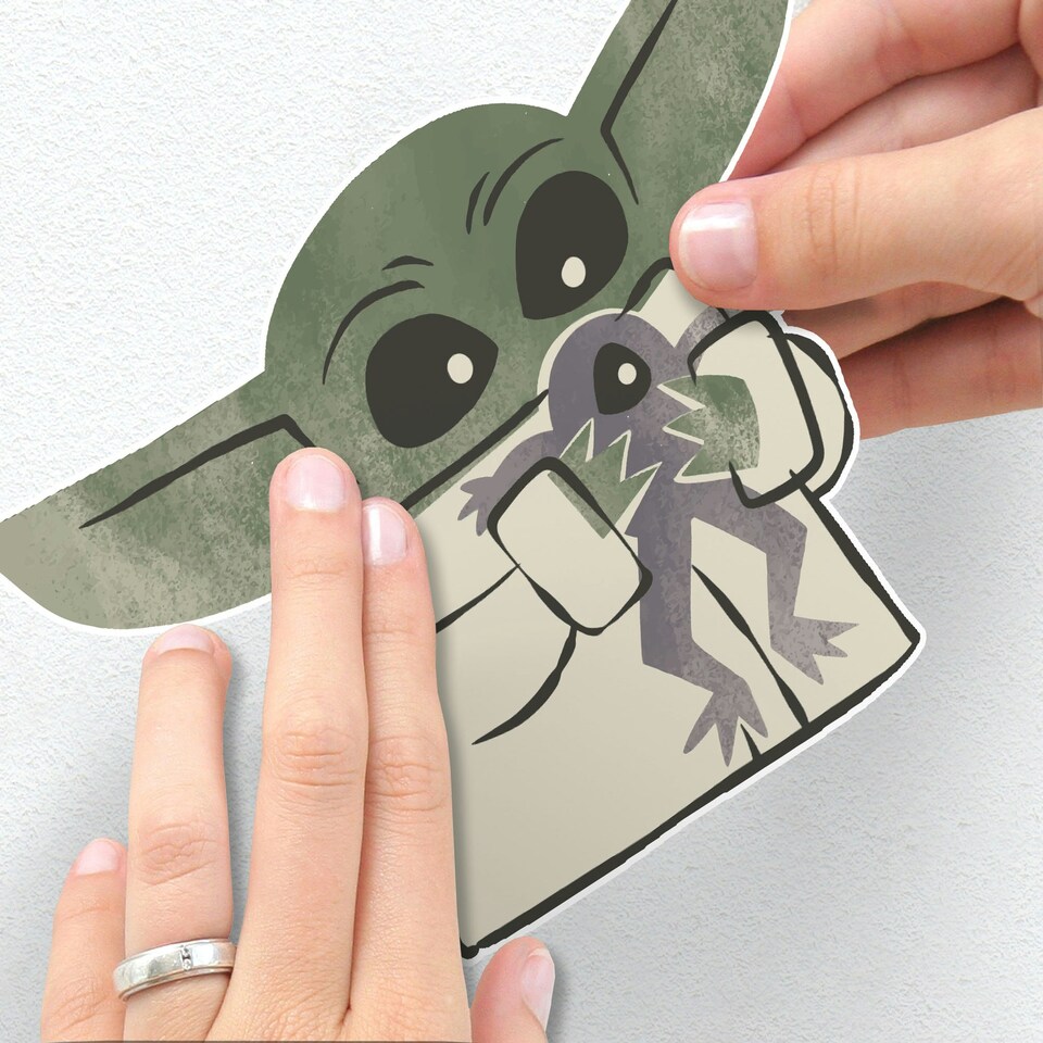 image 1 of Star Wars The Mandalorian Grogu Sunshine Self-Adhesive Wall Stickers