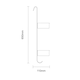 image 2 of Showerdrape Bagno Chrome Shower Caddy
