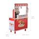 image 5 of Teamson Kids Flip & Fry Burger Shop Wooden Playset in Red with Grill, Fryer, Drinks Station & 29 Accessories