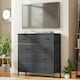 image 5 of Steel Frame Freestanding 9 Drawer Storage Cabinet, Storage Organizer for Bedroom Living Room - Grey