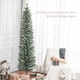 image 3 of HOMCOM 7 Foot Artificial  Pencil Christmas Tree with  Branches, Green