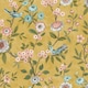 image 1 of Fine Decor Eleanor Floral Wallpaper - Yellow Ochre - 10m x 53cm Yellow