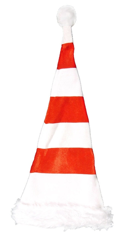 image 1 of Adult Xmas Red & White Hat