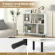 image 8 of COSTWAY Open Shelf Bookcase Cube Bookshelf White White