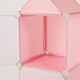 image 6 of OHS Kids Cube Castle Storage Tower Modern Space Saving Clothes Shoes Toys 3 Boxes Organiser Unit Pink