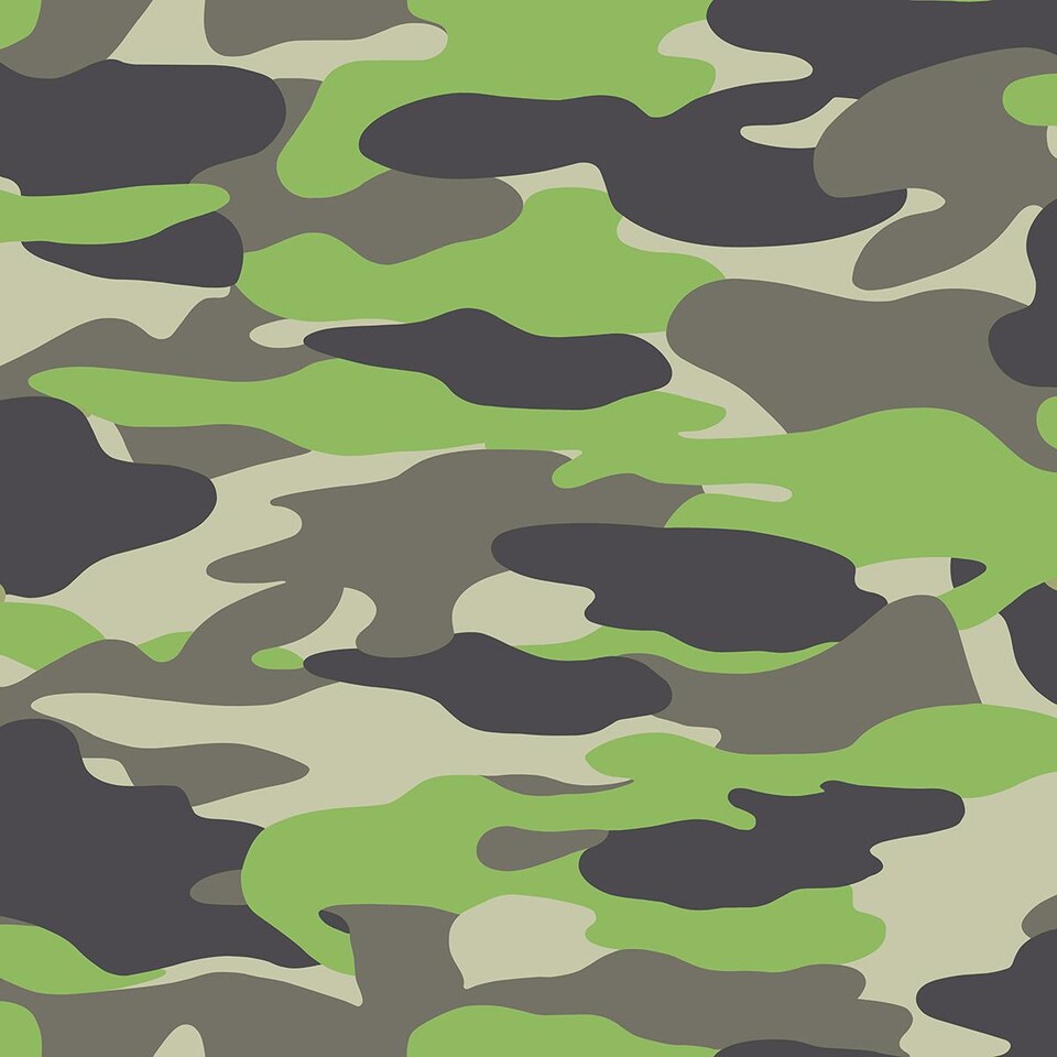 image 1 of Camouflage Wallpaper Army Camo Brown Grey Green Children Teenager Boys Debona