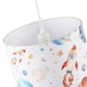 image 3 of Colourful Space Themed Kids Lamp Shade with Rockets Planets and Stars