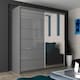 image 2 of Stylish 180cm Bedroom Wardrobe with Sleek Design & Space-Saving Sliding Doors Grey | Grey180cm