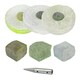 image 1 of 6" x 1" Conversion Polishing Mop Kit For 1/2 HP Grinders 3 Mops Compounds Spindle