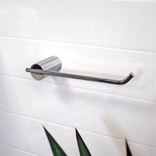 Showerdrape Vitality Chrome Stainless Steel Wall Mounted Toilet Roll Holder | Silver | 1