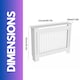 image 3 of Modern Radiator Cover With Shelf Hallway Furniture Tall