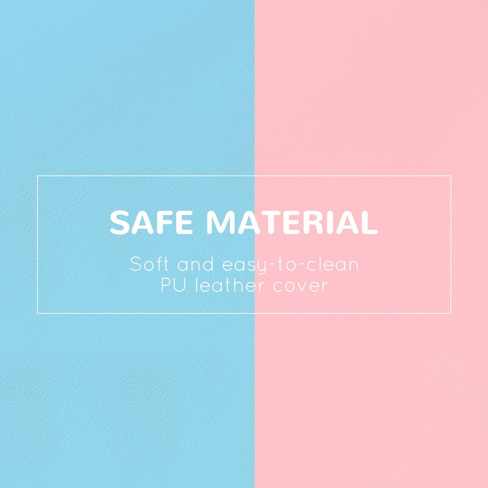 image 1 of HOMCOM 2-piece Soft Play Set, Baby Foam Climber Block for Toddler, Pink Blue