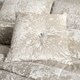 image 2 of Catherine Lansfield Crushed Velvet Diamante Cushion | Cream | Natural | 45x45cm | 1