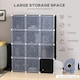 image 4 of HOMCOM DIY Wardrobe Portable Interlocking Plastic Modular Closet