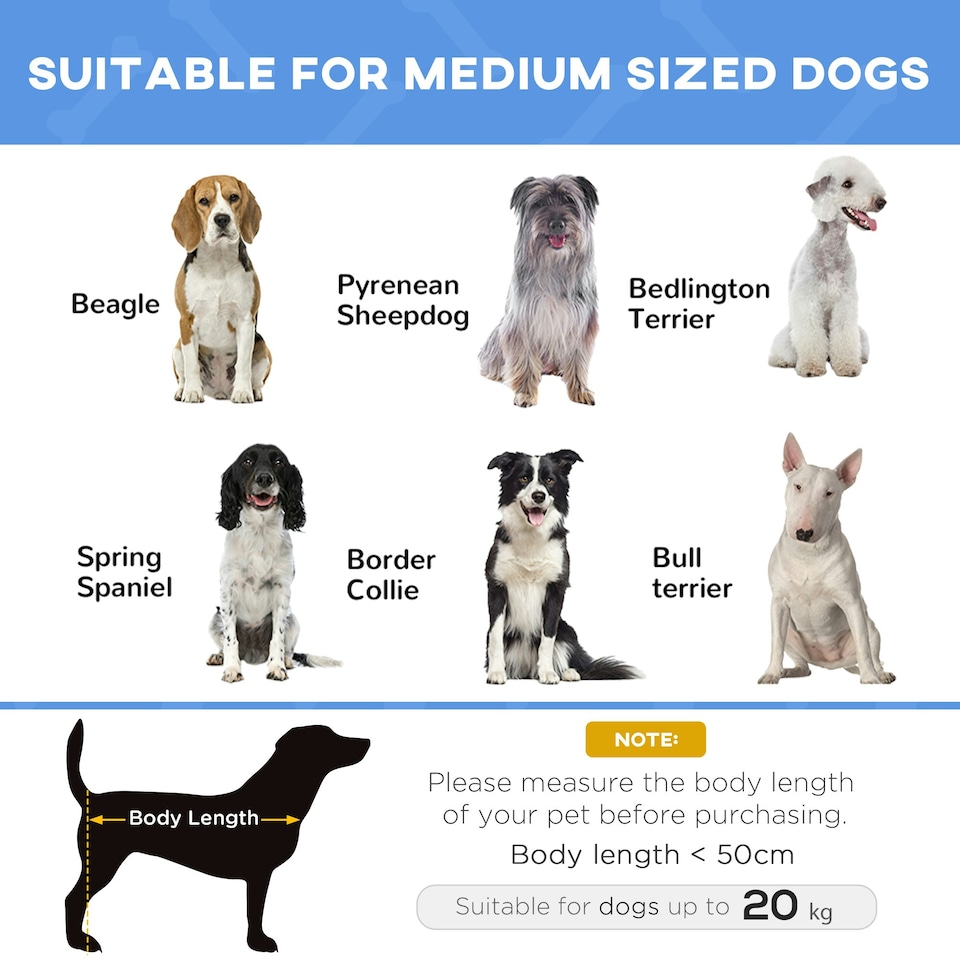 image 1 of Pawhut Elevated Pet Bed Cool Cot Dog Sleep Folding Indoor Outdoor Camping 76Lcm