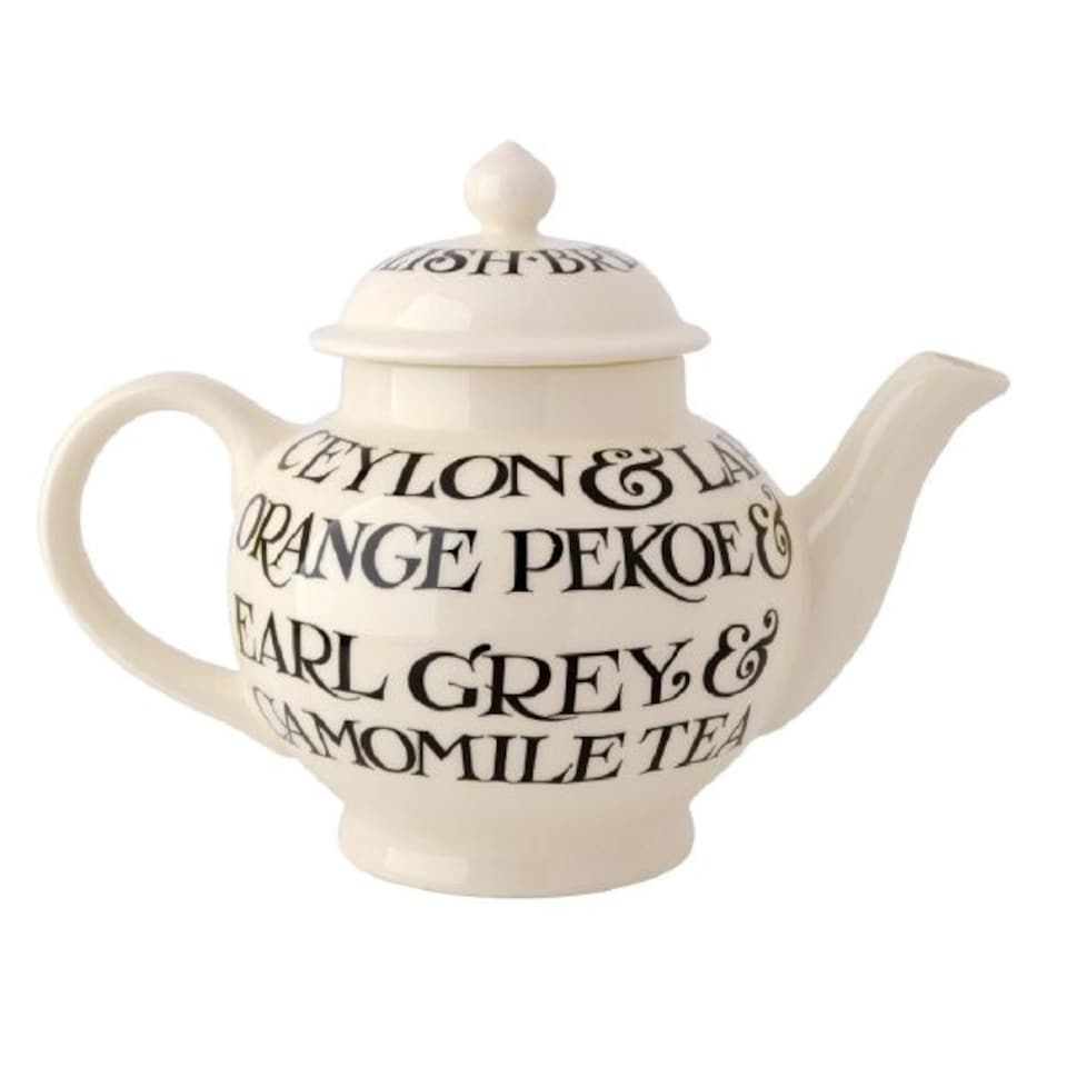 image 1 of Tea Pot: 4 Mug Emma Bridgewater Black Toast 4 Mug Teapot, Ceramic