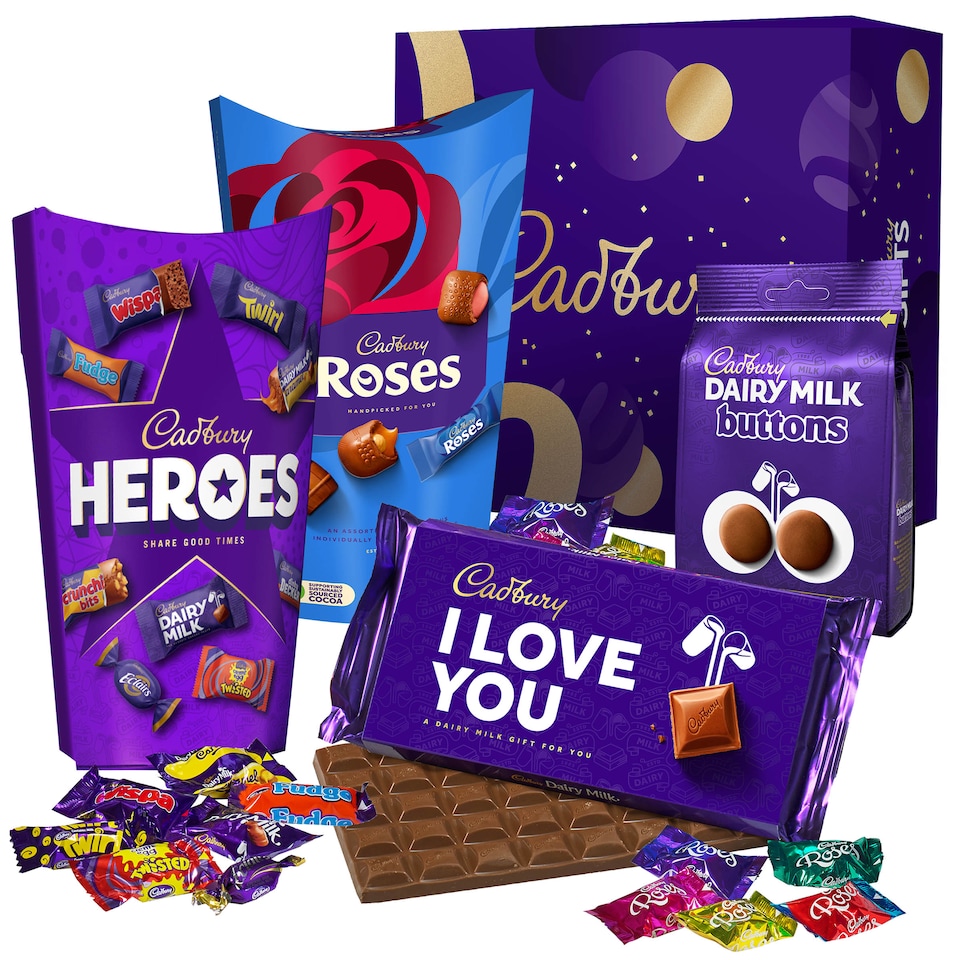 image 1 of Cadbury I Love You Chocolate Hamper