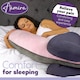 image 4 of Aamira C-Shaped Pregnancy Pillow Memory Foam Maternity Nursing Support Cushion Pink & Dark Grey | Grey | Grey | 140cm | 1