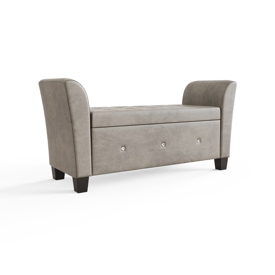 image 1 of Verona Diamante Window Seat | Grey | Silver