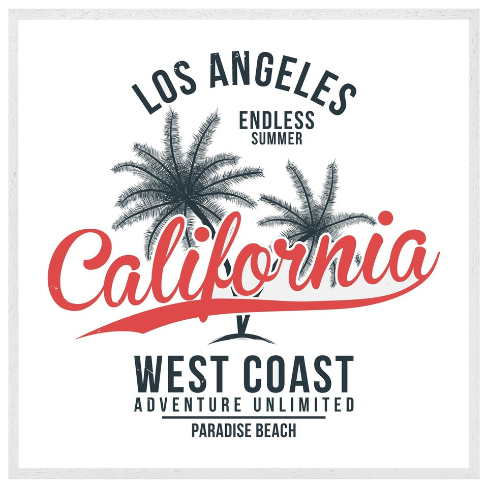 image 1 of Cali west coast (Picture Frame) White | S
