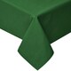 image 2 of Homescapes Plain Cotton Dark Green Tablecloth - 178 x 305 cm | Green | 178cm x 305cm (70" x 120")