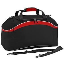 BagBase Teamwear Sport Holdall / Duffle Bag (54 Litres) - Black/ Graphite Grey/ White - One Size