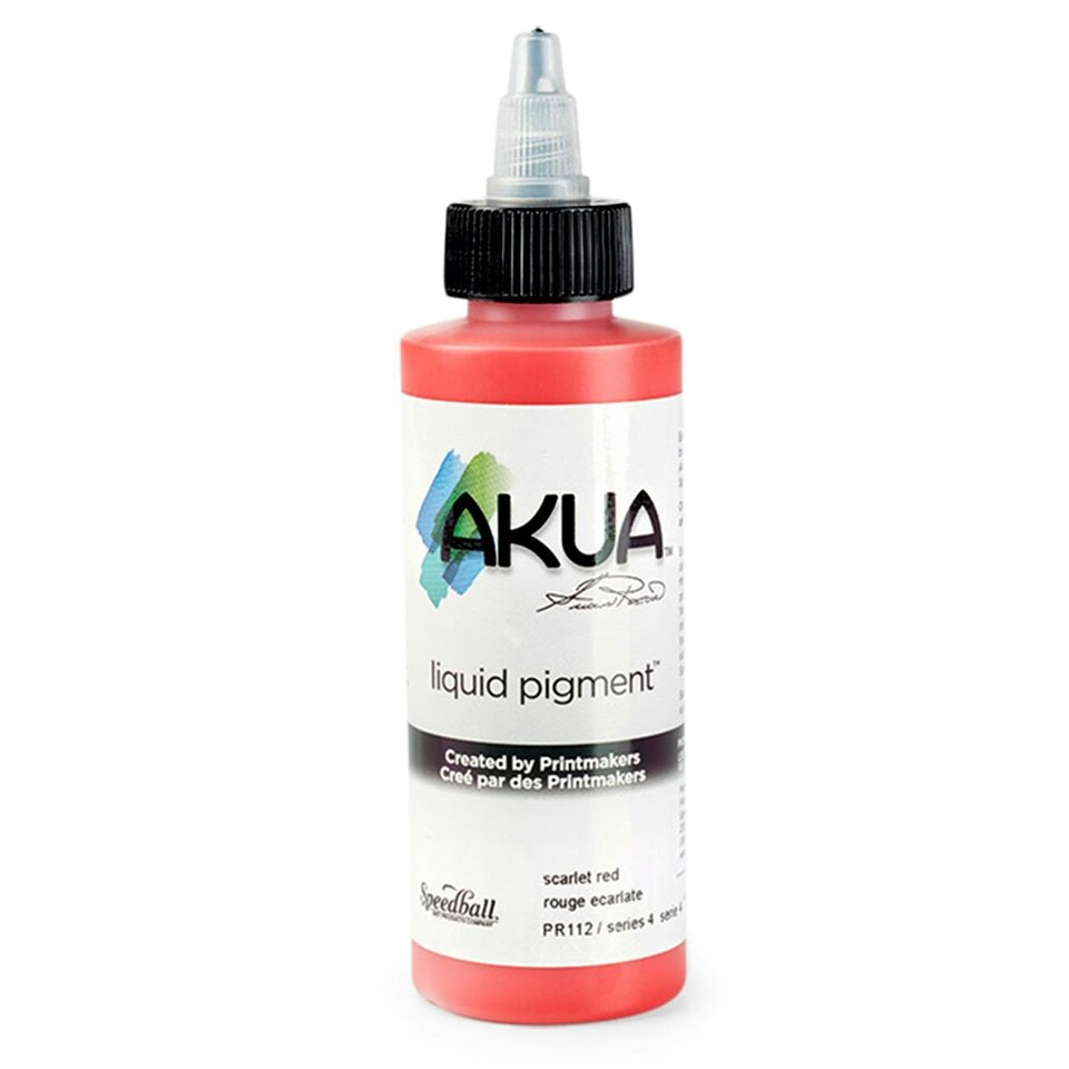 Speedball Akua Liquid Pigment, Scarlet Red, 4oz