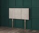 image 1 of 3 Panel Light Silver Coniston Headboard | Silver | 5FT King 26"inch Headboard