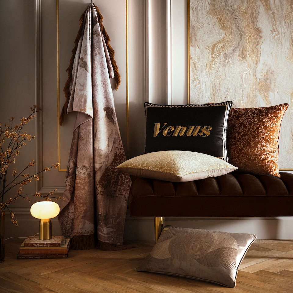 image 1 of Laurence Llewelyn-Bowen Venus Primavera Throw Natural
