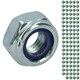image 1 of M8 x 1.25mm Nyloc Nut Fastener Hexagonal Metric Nuts Grade 8 Zinc Plated 100pk