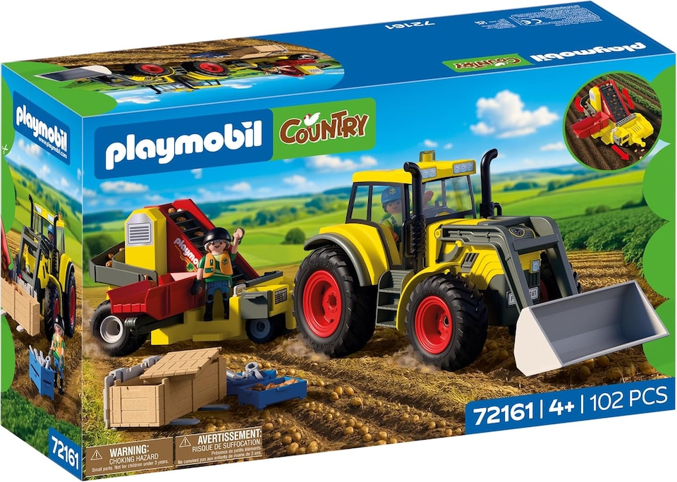 image 1 of Large Tractor with Potato Harvester