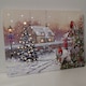 image 1 of H30cm x 40cm Christmas Scene With Robins Wall Art Canvas