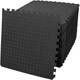 image 5 of 36pcs Black Gym Flooring Puzzle Mat Interlocking EVA Floor Tiles Non slip Rubber Cushion For Home Mat | Black | One Size