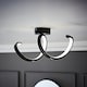 image 2 of ValueLights Infinity Black Single Twist Integrated LED Wall Light | Black