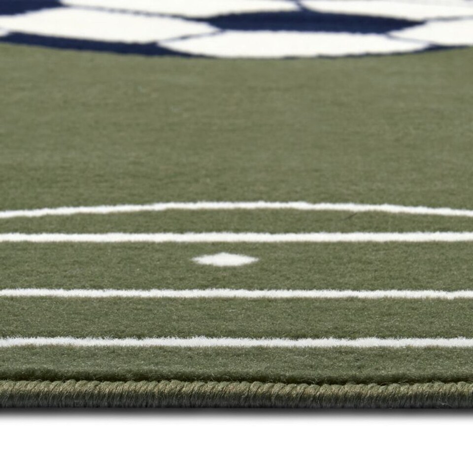 image 1 of The Rugs Short Pile Children Estadio Polypropylene Football Play Floor Rug Runner