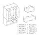 image 4 of FUJI 3 Door 4 Drawer Wardrobe | Grey | Grey & Grey | 117 x 55 x 8.5 | 1