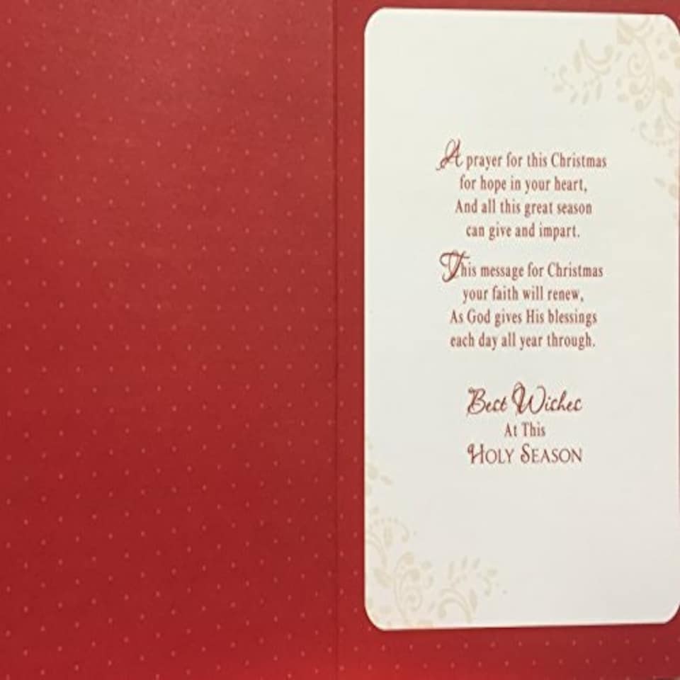 image 1 of A Christmas Prayer Christmas Card By Wishing Well