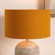 image 2 of 40cm Mustard Yellow Table Lampshade Drum Floor Lamp Shade