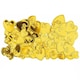 image 2 of Amscan Embossed Metallic Hearts Confetti - Gold - One Size
