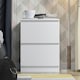 image 1 of FWStyle Stora 2 Drawer Bedside Cabinet - Matt White