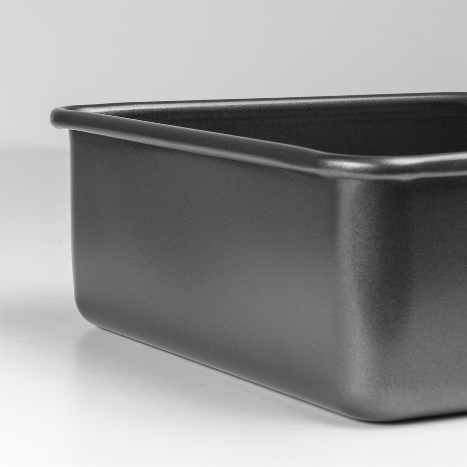 image 1 of Prochef 22cm Deep Square Non-Stick Cake Tin Black