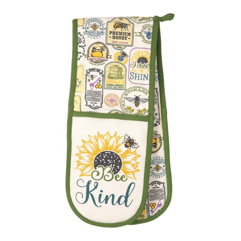 dexam Honey Pot Double Oven Glove - Yellow