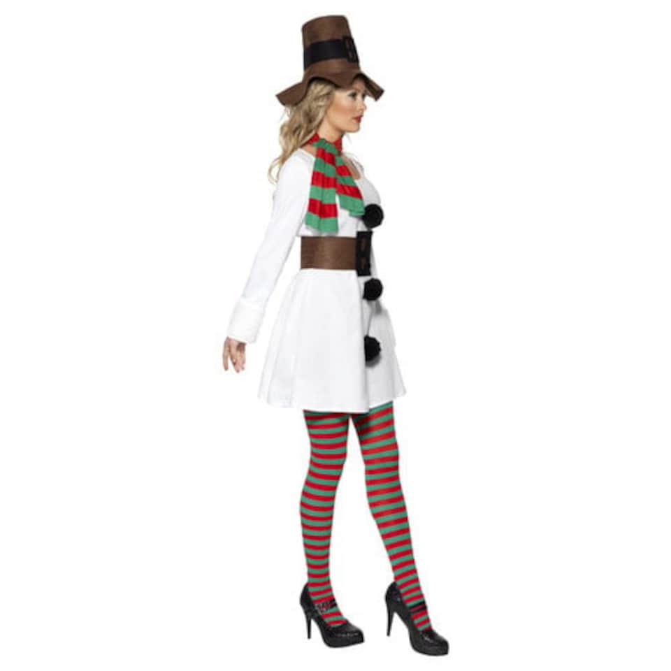 image 1 of Miss Snowman Christmas Fancy Dress Costume Ladies Small - UK 8-10 | White | 8